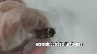 유리-금속 씰 10핀 피드스루