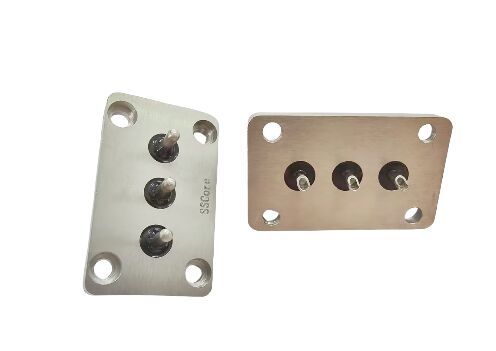 15A 안전 및 전기 연결을 위해 설계 된 45 스틸 핀 재료로 만들어진 전류등급 헤르메틱 밀폐 터미널